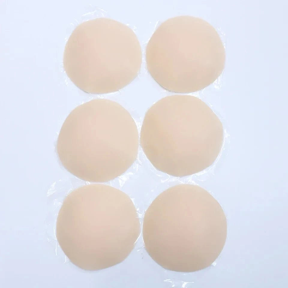 3 Pairs Reusable Nipple Covers Silicone Nipple Pasties For Women Adhesive Breast Petals Chest Sticker No Show Sticky Bra - A-1 Thread Vault