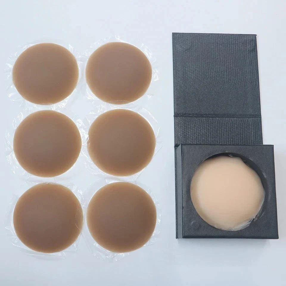 3 Pairs Reusable Nipple Covers Silicone Nipple Pasties For Women Adhesive Breast Petals Chest Sticker No Show Sticky Bra - A-1 Thread Vault