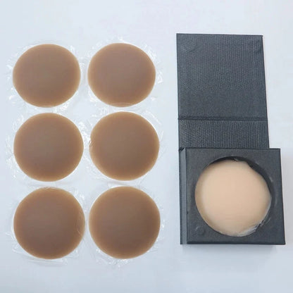 3 Pairs Reusable Nipple Covers Silicone Nipple Pasties For Women Adhesive Breast Petals Chest Sticker No Show Sticky Bra - A-1 Thread Vault