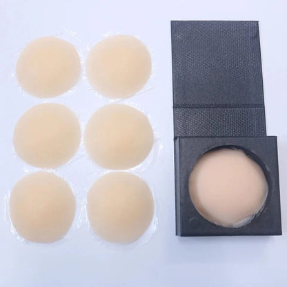 3 Pairs Reusable Nipple Covers Silicone Nipple Pasties For Women Adhesive Breast Petals Chest Sticker No Show Sticky Bra - A-1 Thread Vault