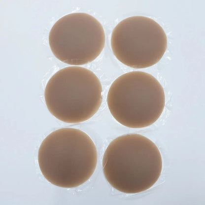 3 Pairs Reusable Nipple Covers Silicone Nipple Pasties For Women Adhesive Breast Petals Chest Sticker No Show Sticky Bra - A-1 Thread Vault