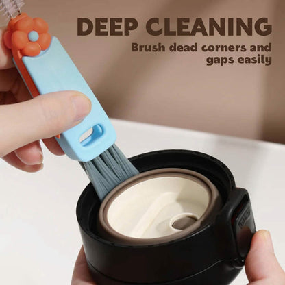 3-Piece: 3-in-1 Petal Cup Lid Cleaning Brush - A-1 Thread Vault