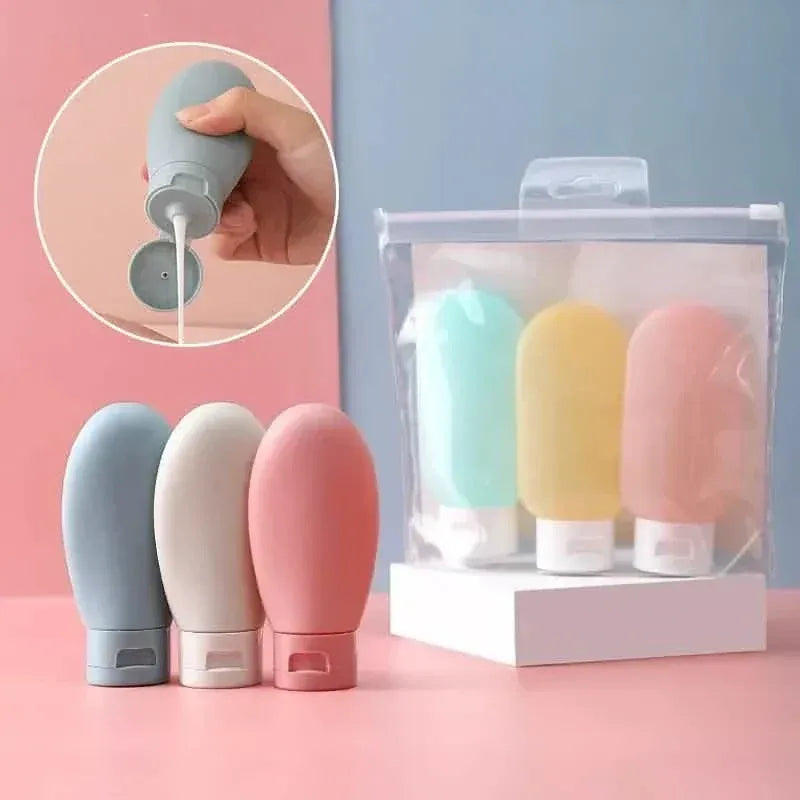 3-Piece: 60ml Leakproof Travel Bottle Set - A-1 Thread Vault