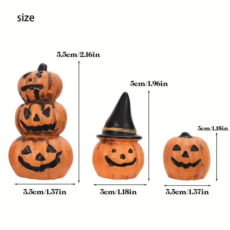 3-Piece: Halloween Pumpkin Decorations - A-1 Thread Vault
