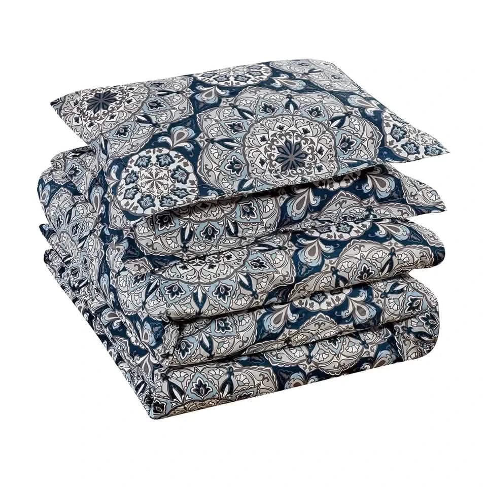 3-Piece Set: Bibb Home 1800 Series Egyptian Luxury Duvet Cover Set - A-1 Thread Vault