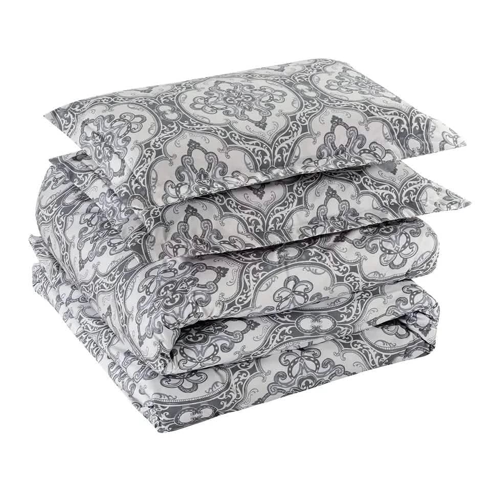 3-Piece Set: Bibb Home 1800 Series Egyptian Luxury Duvet Cover Set - A-1 Thread Vault