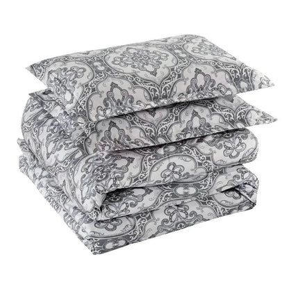3-Piece Set: Bibb Home 1800 Series Egyptian Luxury Duvet Cover Set - A-1 Thread Vault