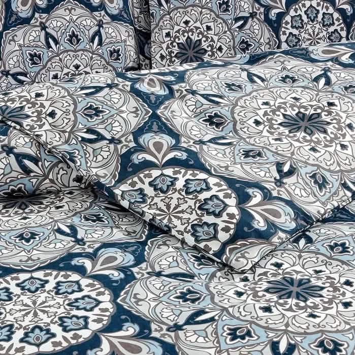 3-Piece Set: Bibb Home 1800 Series Egyptian Luxury Duvet Cover Set - A-1 Thread Vault