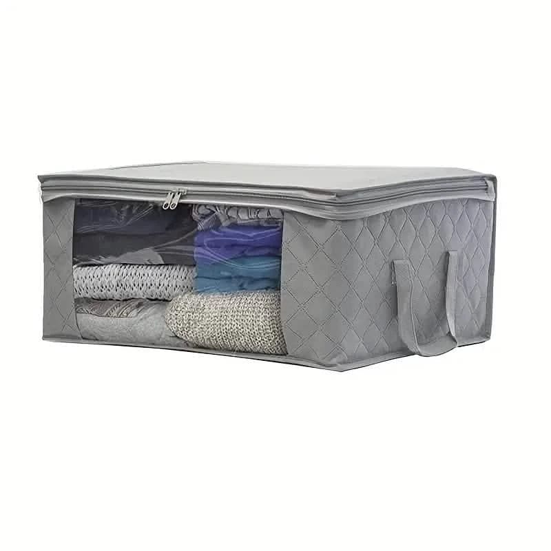 3-Piece Set: Foldable Storage Bags - Large Capacity Clothes Storage Containers - A-1 Thread Vault