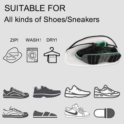 3-Piece Set: Mesh Shoe Laundry Bags with Zip Closure - A-1 Thread Vault
