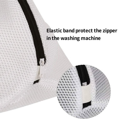 3-Piece Set: Mesh Shoe Laundry Bags with Zip Closure - A-1 Thread Vault