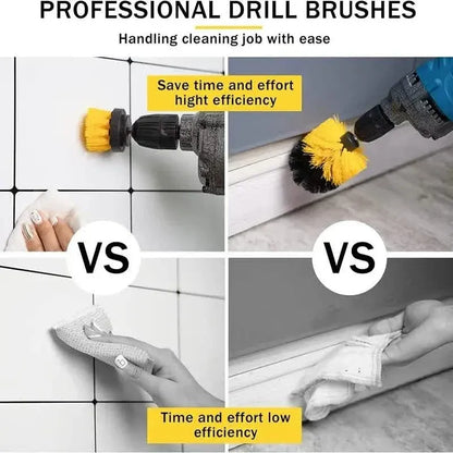 3-Piece Set: Power Scrubber Wash Cleaning Brushes Tool Kit - A-1 Thread Vault