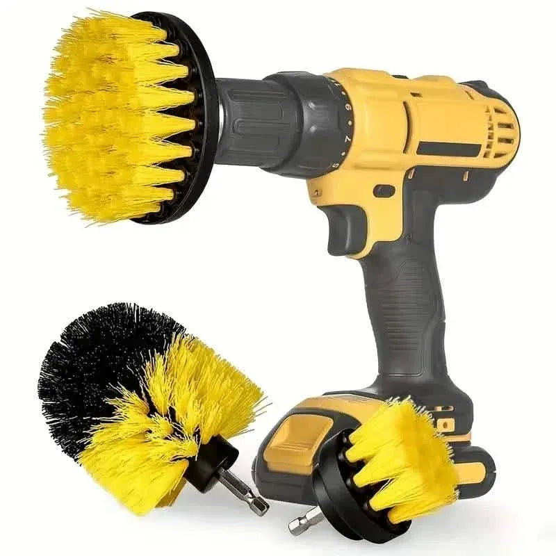 3-Piece Set: Power Scrubber Wash Cleaning Brushes Tool Kit - A-1 Thread Vault