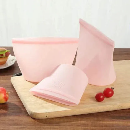 3-Piece Set: Reusable Refrigerator Fresh Bags - A-1 Thread Vault
