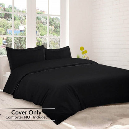 3-Piece Set: Royal Linens Double Brushed Full Duvet Covers With Zipper Closure - A-1 Thread Vault