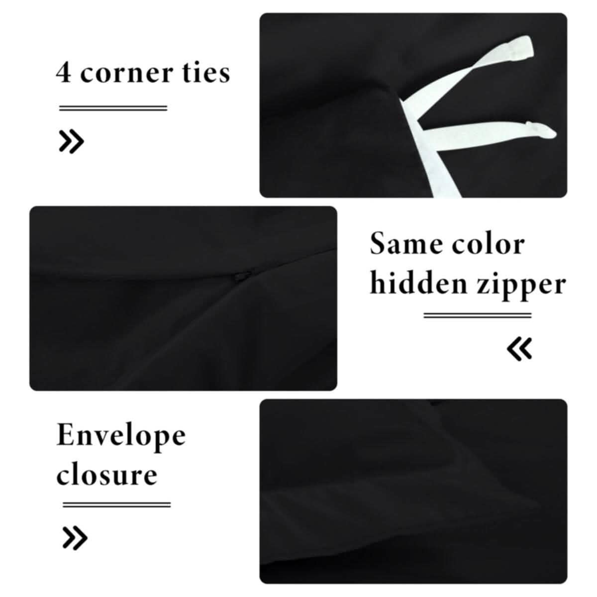 3-Piece Set: Royal Linens Double Brushed Full Duvet Covers With Zipper Closure - A-1 Thread Vault