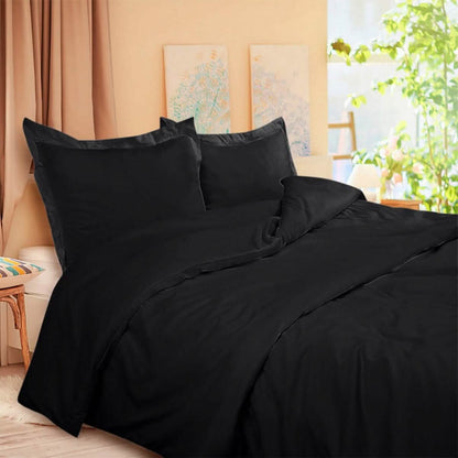 3-Piece Set: Royal Linens Double Brushed Full Duvet Covers With Zipper Closure - A-1 Thread Vault