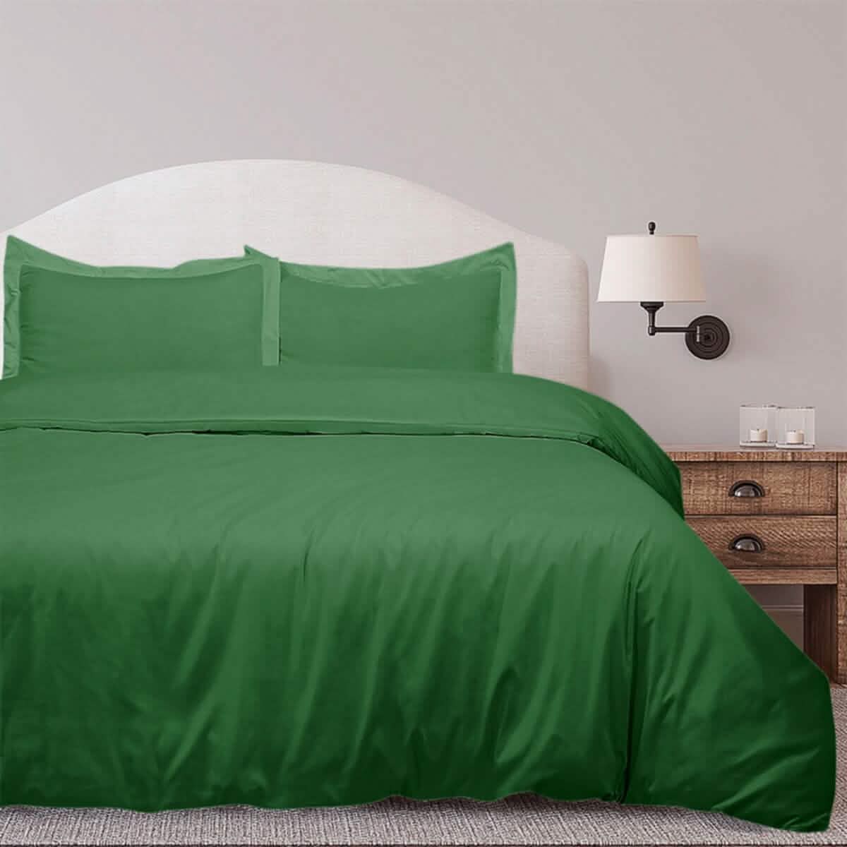 3-Piece Set: Royal Linens Double Brushed Full Duvet Covers With Zipper Closure - A-1 Thread Vault