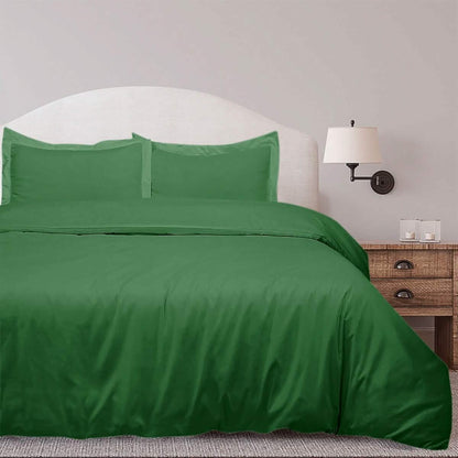 3-Piece Set: Royal Linens Double Brushed Full Duvet Covers With Zipper Closure - A-1 Thread Vault