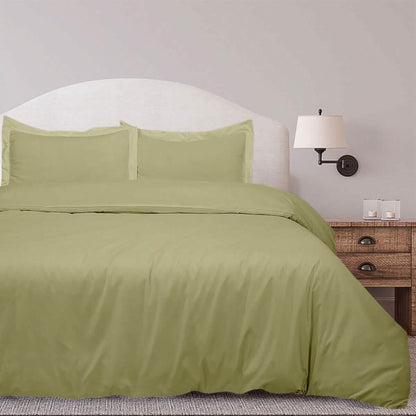 3-Piece Set: Royal Linens Double Brushed Full Duvet Covers With Zipper Closure - A-1 Thread Vault