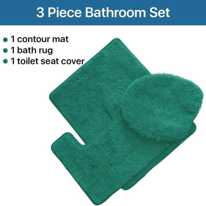 3-Piece Set: Simple Elegance by Ben&Jonah Bath Rug - A-1 Thread Vault