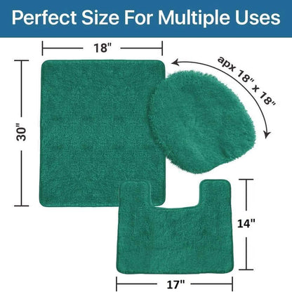 3-Piece Set: Simple Elegance by Ben&Jonah Bath Rug - A-1 Thread Vault