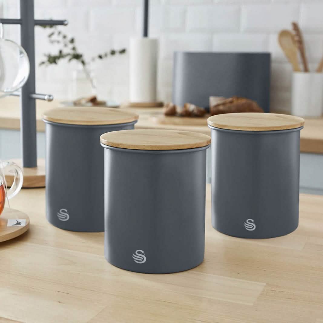 3-Piece Set: Swan Nordic Canisters - A-1 Thread Vault
