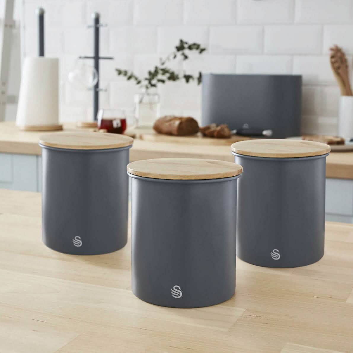3-Piece Set: Swan Nordic Canisters - A-1 Thread Vault