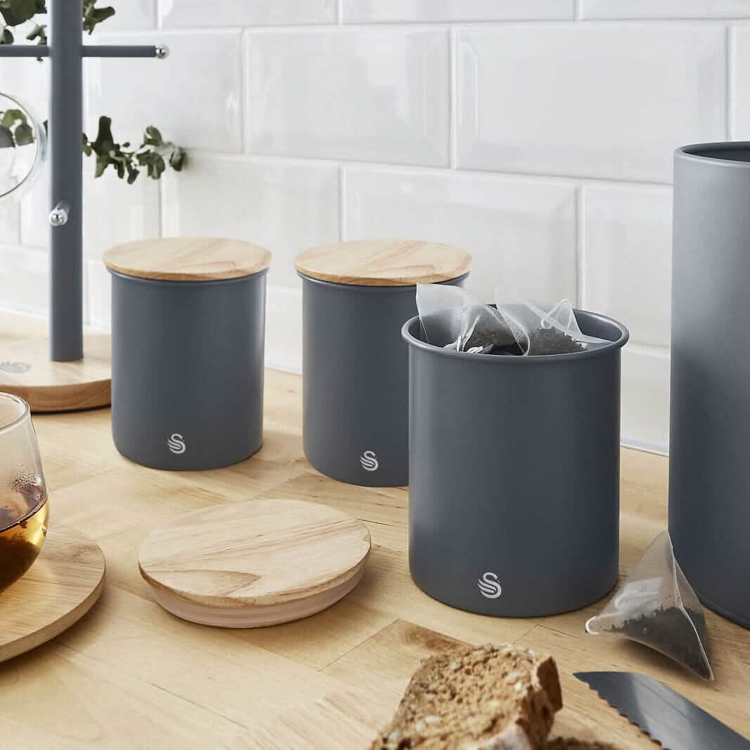 3-Piece Set: Swan Nordic Canisters - A-1 Thread Vault