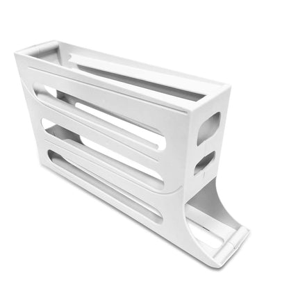 3-Pieces: 4-Tiers Egg Holder Auto Rolling Fridge Egg Organizer - A-1 Thread Vault