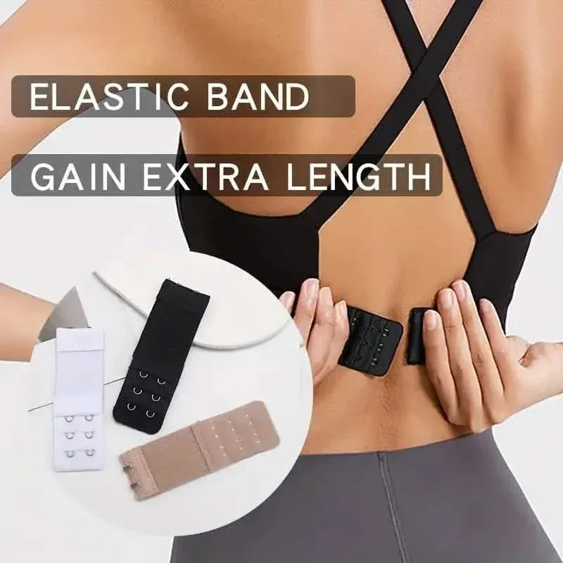 3-Pieces: Adjustable 2-Hook Bra Strap Extenders - A-1 Thread Vault