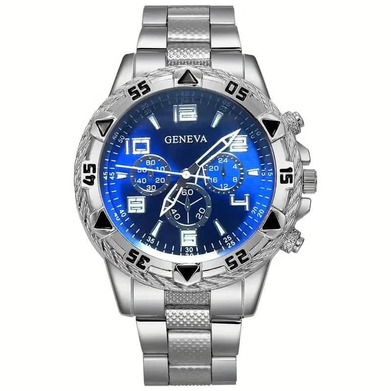 3-Pieces: Fashionable Men's Quartz Watch Set - A-1 Thread Vault