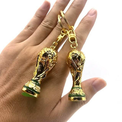 3-Pieces: Keychain Small Pendant Mascot Emblem 2022 Qatar World Cup - A-1 Thread Vault