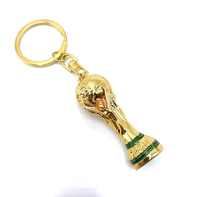 3-Pieces: Keychain Small Pendant Mascot Emblem 2022 Qatar World Cup - A-1 Thread Vault