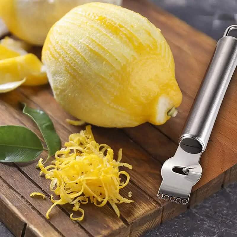 3-Pieces: Lemon Grater Stainless Steel Peeler - A-1 Thread Vault