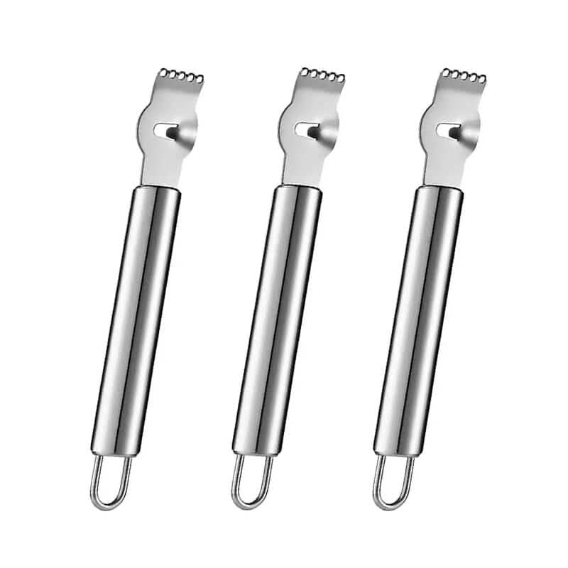 3-Pieces: Lemon Grater Stainless Steel Peeler - A-1 Thread Vault