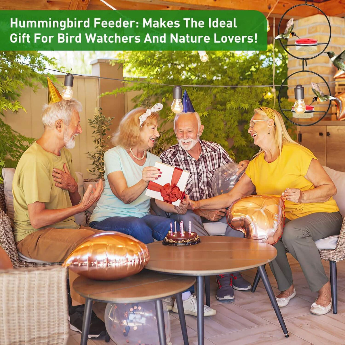 3-Pieces: Stackable Hanging Humming Bird Feeder with Metal Frame & Red Plastic Bowl - A-1 Thread Vault