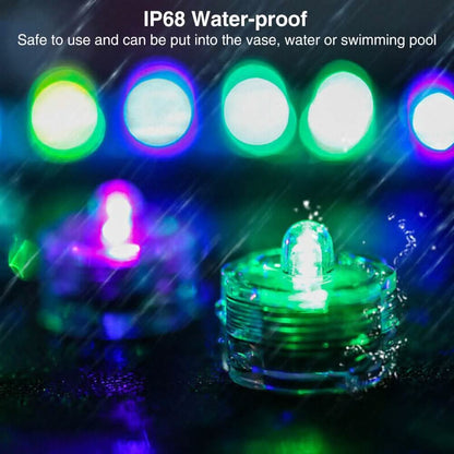 3-Pieces: Submersible LED Tea Lights Waterproof Candle Lights - A-1 Thread Vault