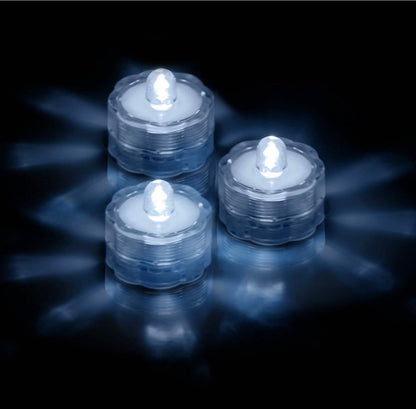 3-Pieces: Submersible LED Tea Lights Waterproof Candle Lights - A-1 Thread Vault