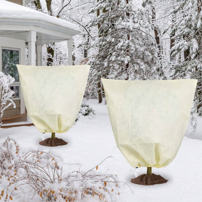3-Pieces: Winter Plant Cover Bags with Drawstring - A-1 Thread Vault