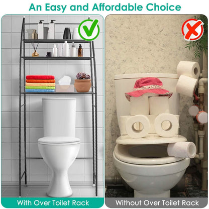 3-Tier Bathroom Over the Toilet Storage Shelf - A-1 Thread Vault