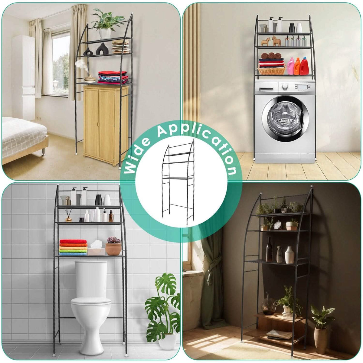 3-Tier Bathroom Over the Toilet Storage Shelf - A-1 Thread Vault