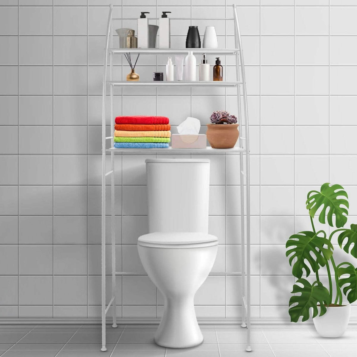 3-Tier Bathroom Over the Toilet Storage Shelf - A-1 Thread Vault