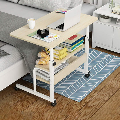 3-Tier Height Adjustable Laptop Desk with Rolling Wheels - A-1 Thread Vault