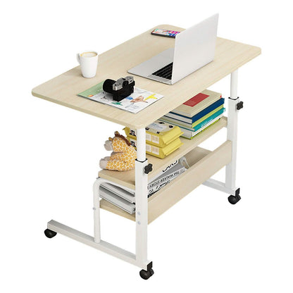 3-Tier Height Adjustable Laptop Desk with Rolling Wheels - A-1 Thread Vault