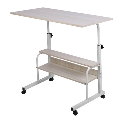 3-Tier Height Adjustable Laptop Desk with Rolling Wheels - A-1 Thread Vault