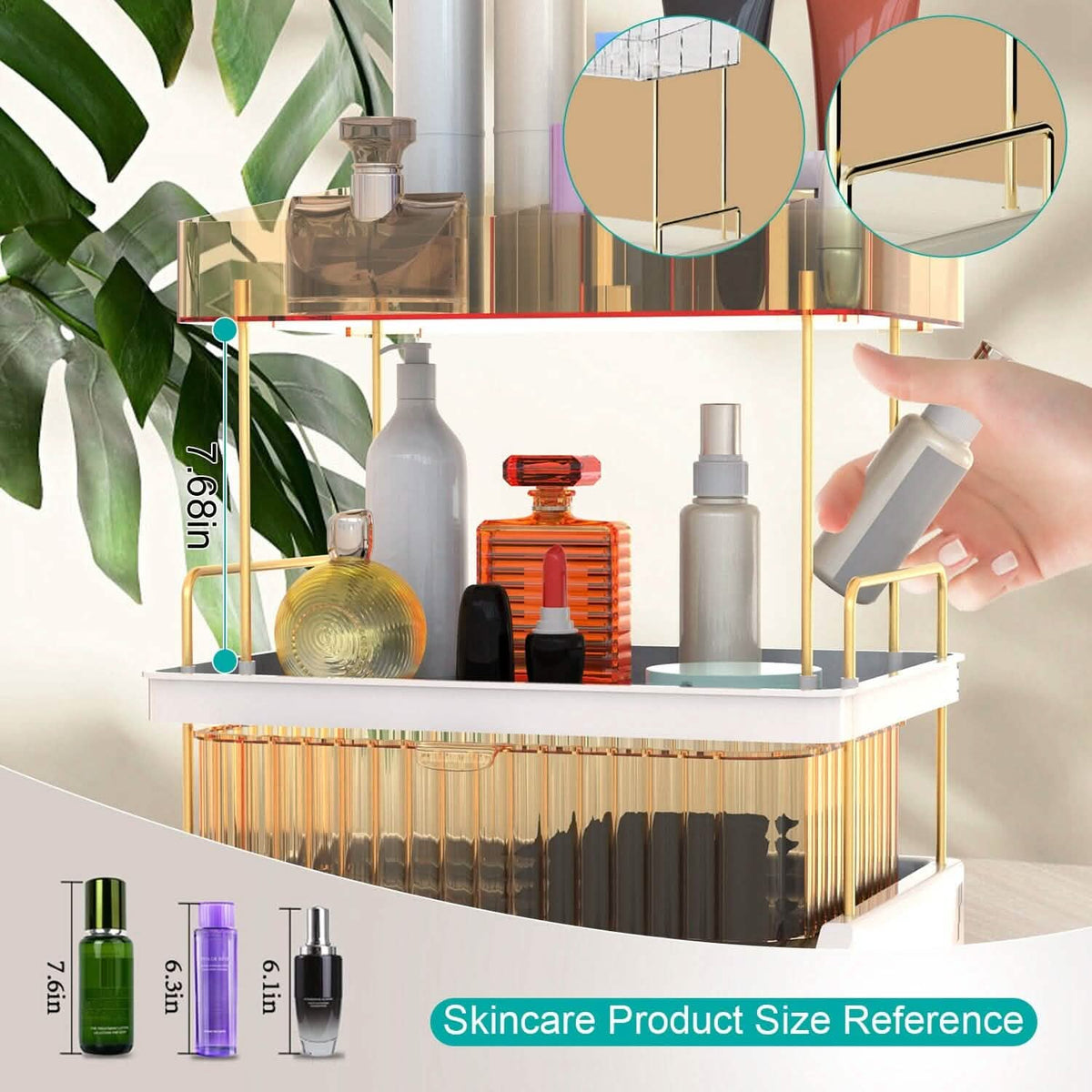 3-Tier Make Up Organizer - A-1 Thread Vault