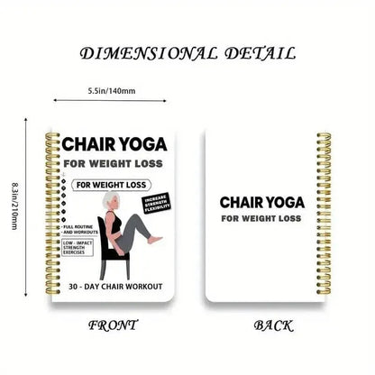 30-Day Chair Yoga Notebook | 15-Min Daily Workouts & Guide - A-1 Thread Vault