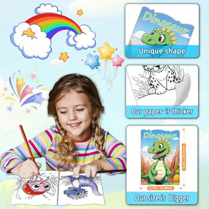 30-Pack: Children's Mini Coloring Book Set - A-1 Thread Vault