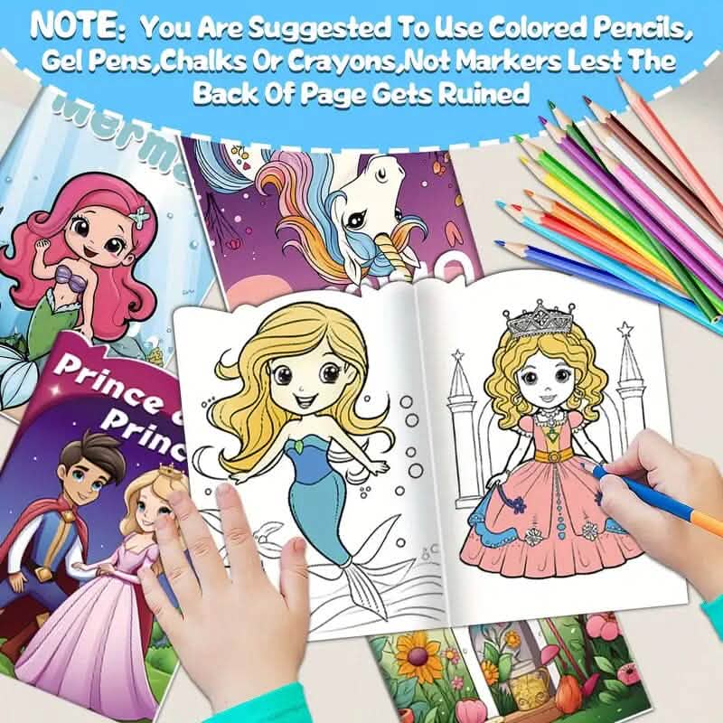 30-Pack: Children's Mini Coloring Book Set - A-1 Thread Vault